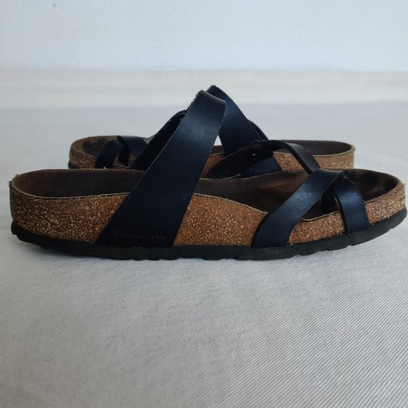 BIRKENSTOCK Women's MAYARI Birko-Flor Toe Loop Sandals Size 39 8/8.5 Black Shoes - Picture 4 of 11